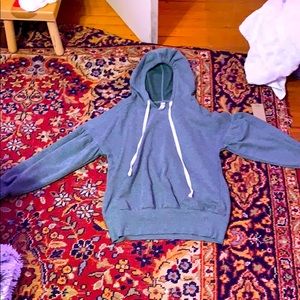 Light/hunter green sweatshirt/hoodie